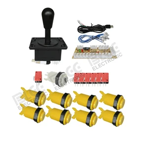 11 Jamma аркадный Шкаф DIY Kit Нулевая задержка USB аркадный контроллер для подключения к ПК Джойстик в американском стиле 4/8 кнопки - Цвет: 11