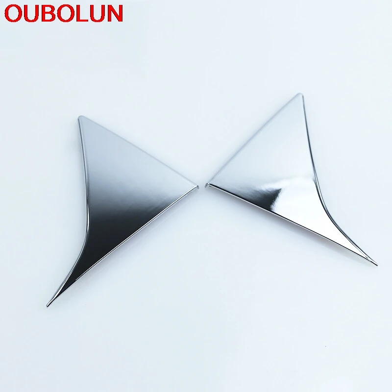 OUBOLUN ABS хром боковой задний спойлер крышка окна отделка конический столб