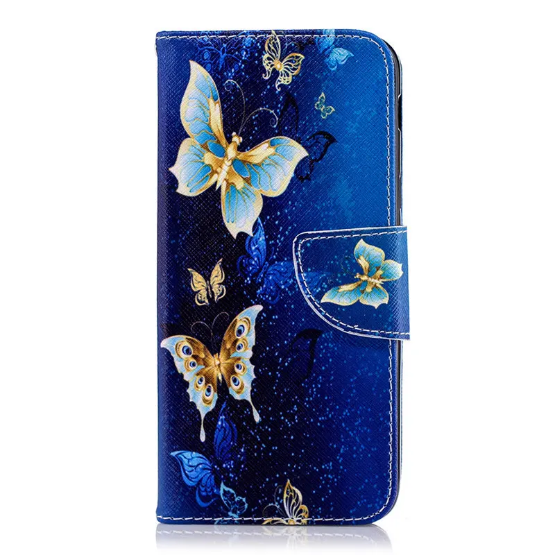 Golden Butterfly Для samsung Galaxy S10 S10E S9 S8 S7 край j2Pro A6 A7 A8 J4 J6 плюс милые окрашенные панда бамбука Орел роскошный чехол P07Z - Цвет: Golden Butterfly