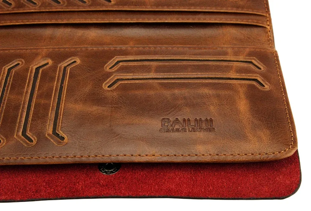Длинный кожаный чехол бумажник ZENTEII с отделением для карт|card case|wallet card casewallet |