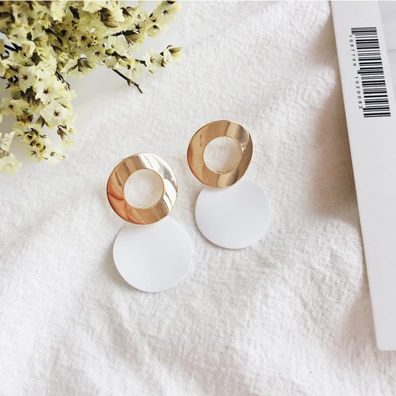 Новый дизайн Акриловые полимерные ацетатные длинные висячие серьги для женщин