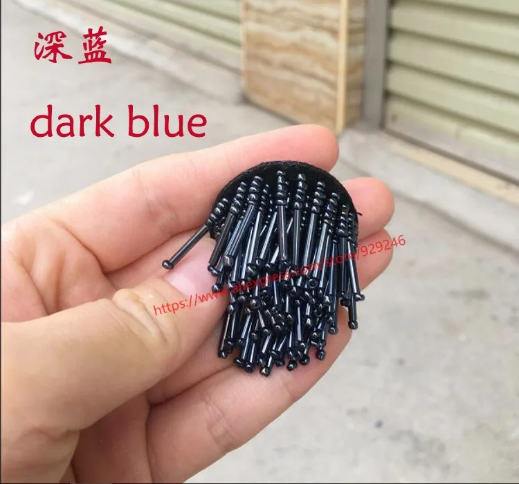 1 шт./лот Модный Круглый Аппликация Длинный Шлейф черный синий светло коричневый