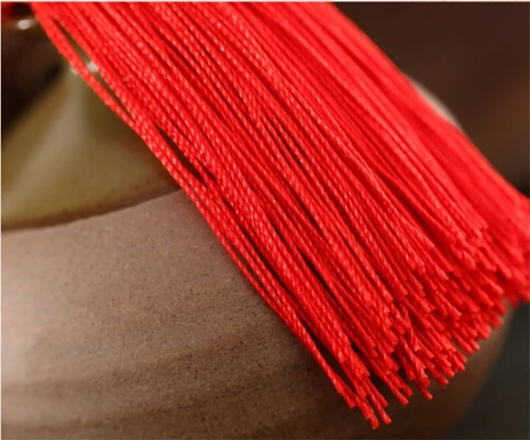 Desert wind Chinese workshop classic national red tassel earrings jewelry exaggerated female long dress personality | Украшения и