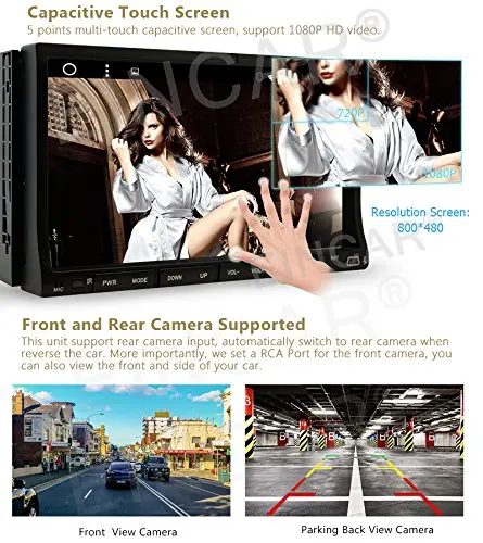 Android6.0 7 дюймов gps Navi Автомобильный dvd плеер в головном блоке 2din автомобильный