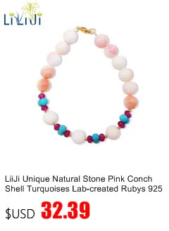 LiiJi уникальный натуральный розовый кварц Tourmalines 925 стерлинговые Серебряные подвесные серьги Модные женские ювелирные изделия подарок
