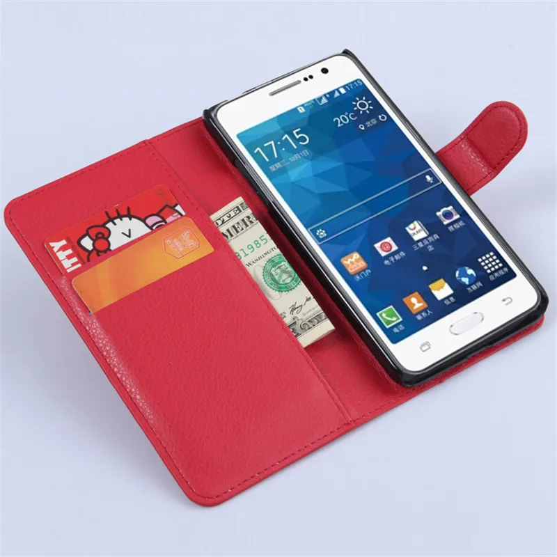 Кожаный чехол-книжка для Samsung Galaxy Grand Prime Duos Dual Sim G530 G530F G531 G531F 5 дюймов чехол