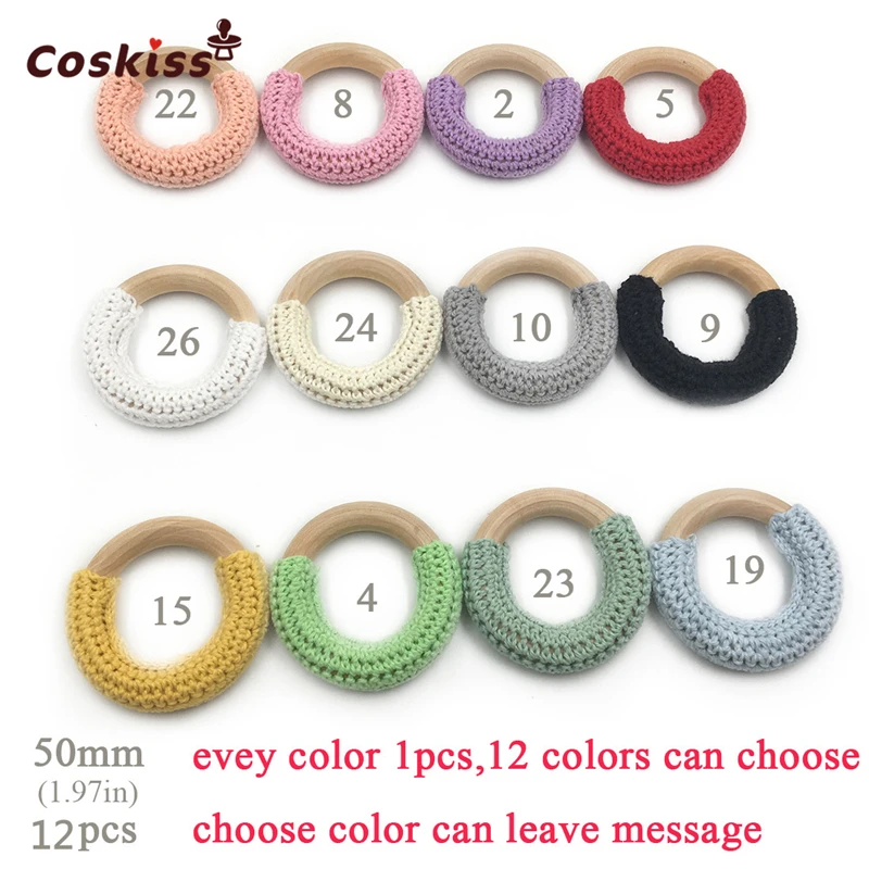 3 коробки деревянный Прорезыватель вязания крючком кольцо деревянные капли воды