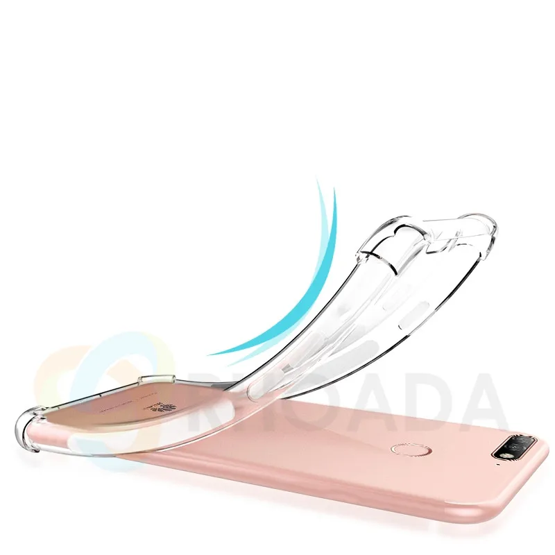 Premium Soft Skin Flexible Bumper Clear TPU Case For Huawei Enjoy 8E Transparent Anti-knock Back Cover |