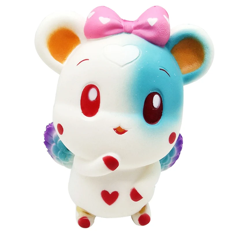 White Jumbo Angel mouse мягкое моделирование Милая мультяшная кукла медленно поднимающийся крем ароматическая сжимающая игрушка для снятия стресса Забавный Подарок для ребенка - Цвет: White