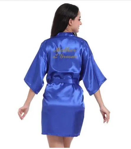 royalblue Mother of Свадьба мать костюм жениха невесты халат Цветочные Халат кимоно халат ночной халат банный халат модные халат для Для женщин - Цвет: royalblue Mother of