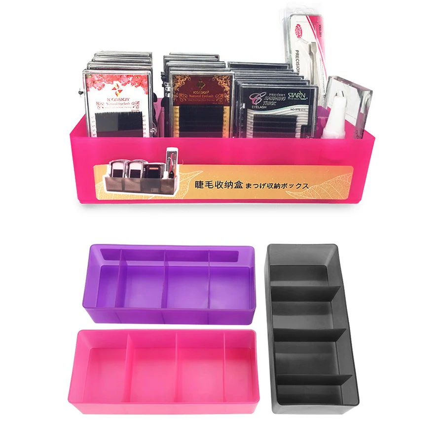4 сетки инструменты для макияжа сумка коробка хранения ресниц Пинцет инструмент