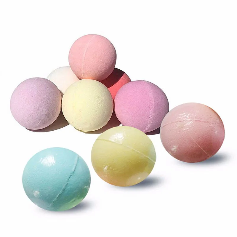 

Small Size Home Hotel Bathroom Bath Ball Bomb Aromatherapy Type Body Cleaner Handmade Bath Salt Bombs 5pcs 10pcs