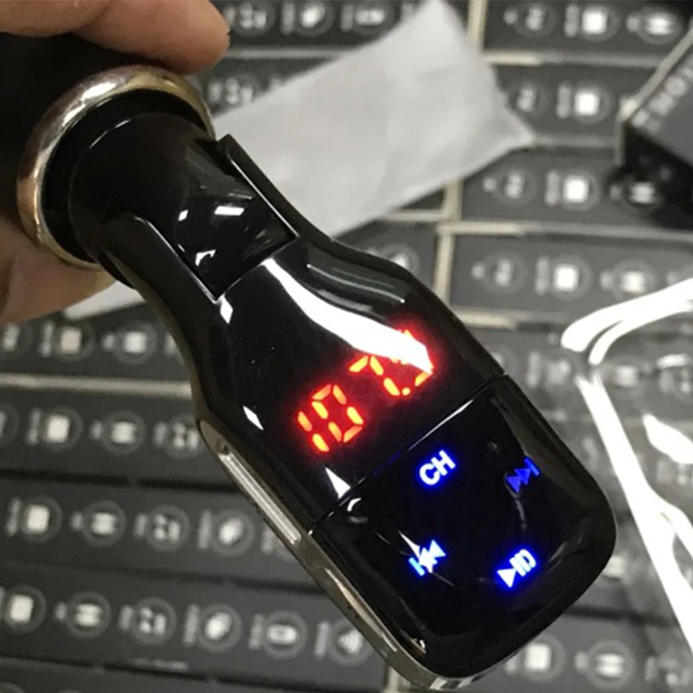 Lonleap Bluetooth автомобильный набор Handsfree Беспроводной FM передатчик Hands Free Aux