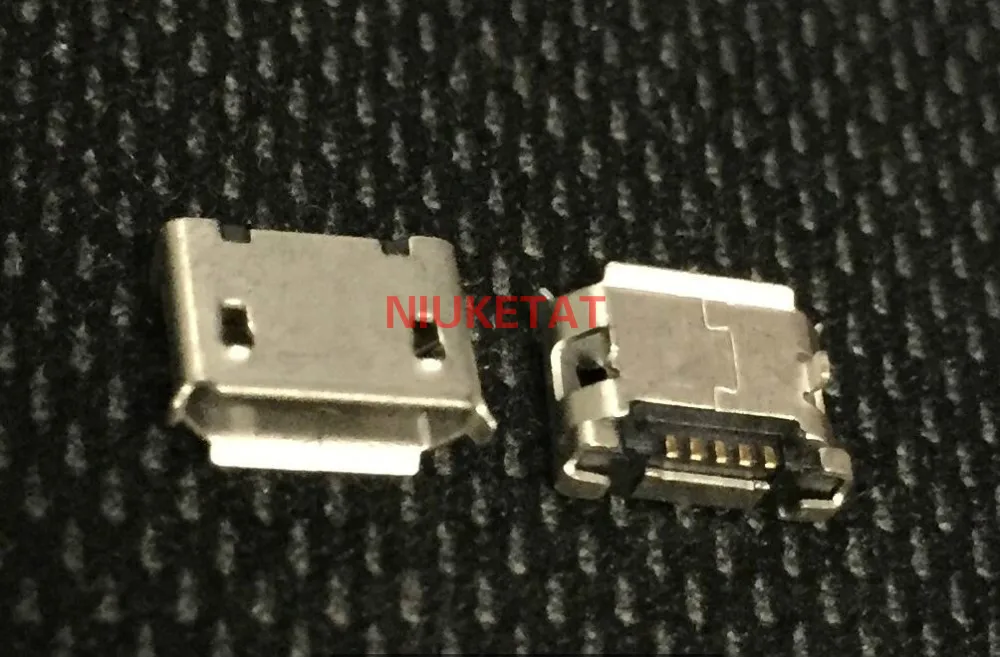 50pcs micro USB mini connector 5pin DIP 2leg short needle 5P DIP2 Data port Charging port mini usb connector for Mobile end plug