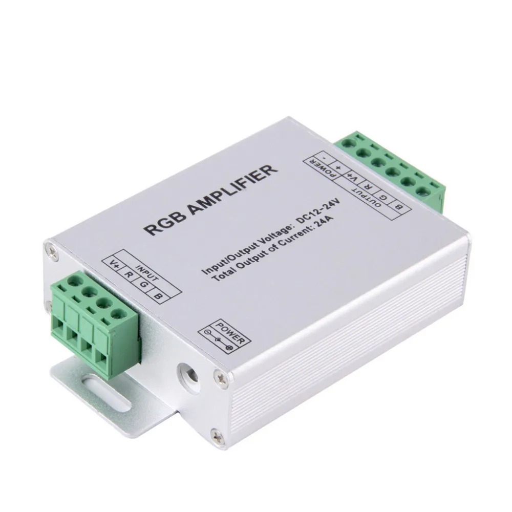 Светодиодный Усилитель RGBW/RGB 12 24 В постоянного тока а выход 3/4 канала Светодиодная