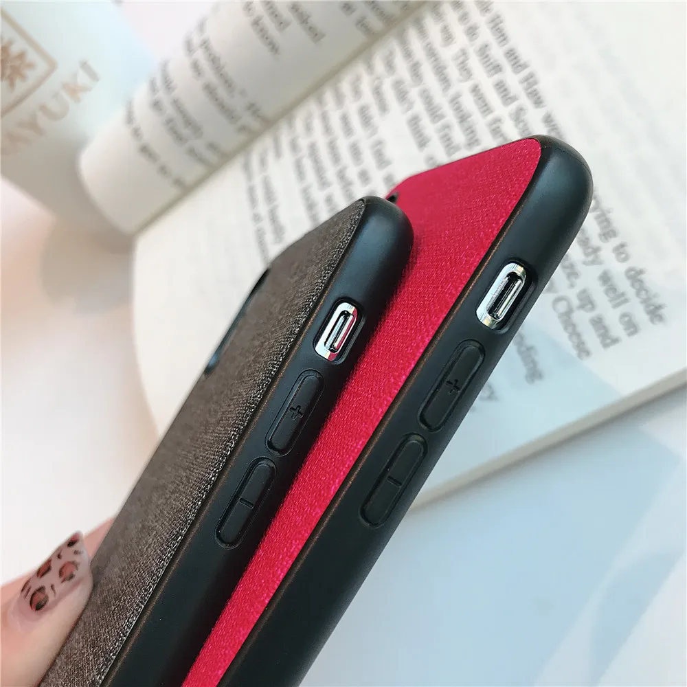 Luxury Cloth Plain Case TPU Cover For Apple iPhone X 8 7 6s 6 XS XR Max 10 Cute Phone Accessories Black Red Gray Skin |