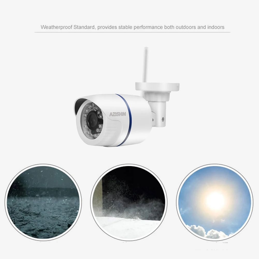 IP камера AZISHN с Wi Fi 1080/960/720P 24 ИК слот для SD карты 64 ГБ|wifi ip camera 1080p|camera with sdwifi |