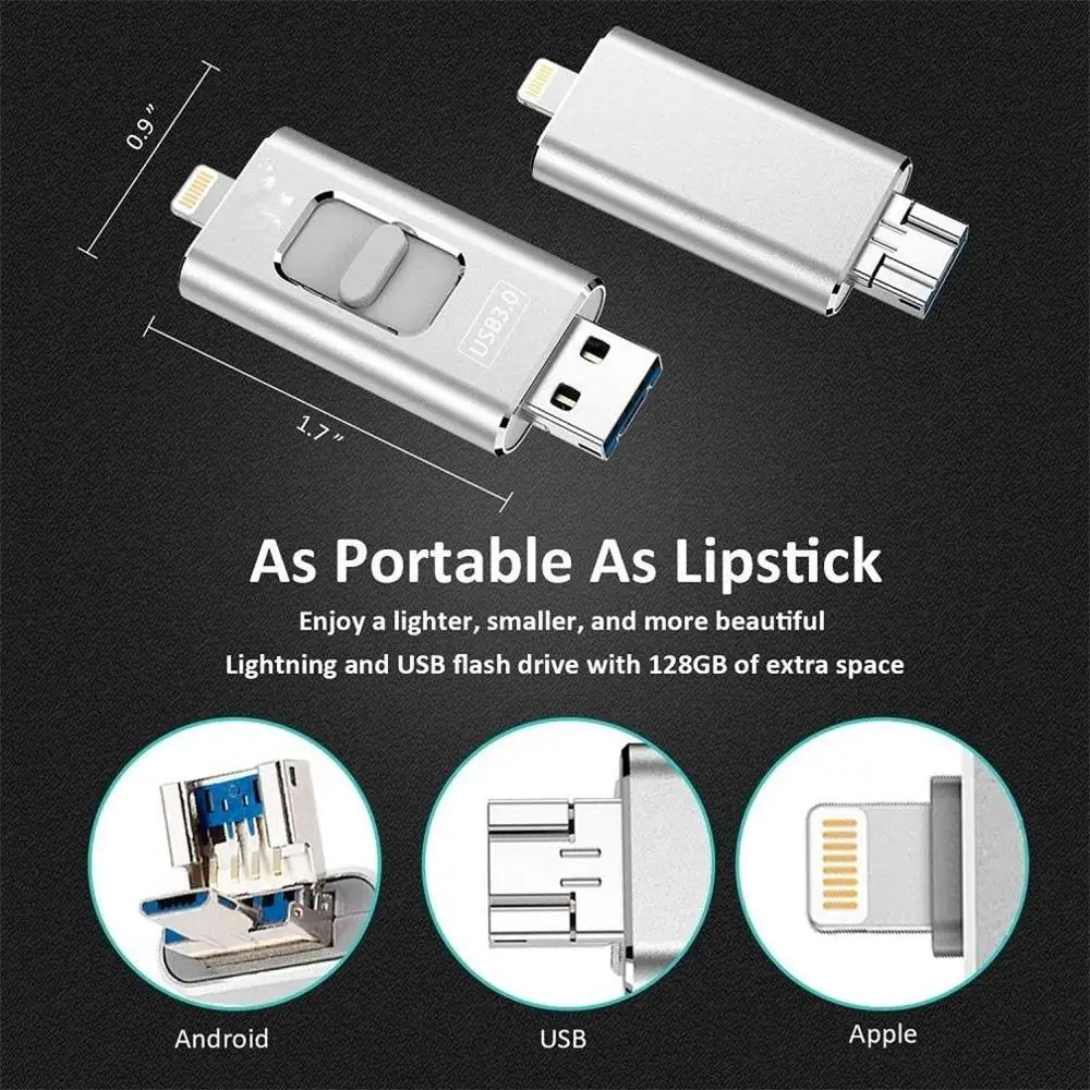 Флеш-накопитель 32 Гб OTG USB флеш-накопитель 128 карта памяти 3 0 64 Высокое качество Usb