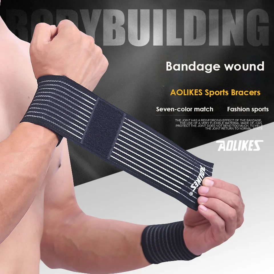 AOLIKES 1 шт. наружный спортивный бандаж для травм регулируемые браслеты продуманная