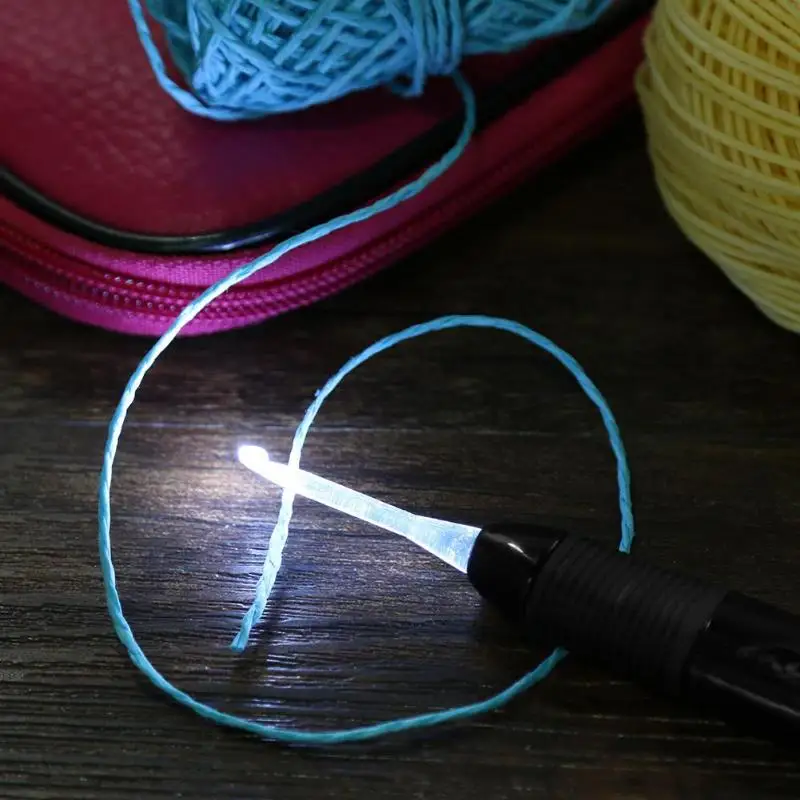 1 шт. 2 5 6 мм светодиодный крючок для вязания крючком швейные инструменты иглы