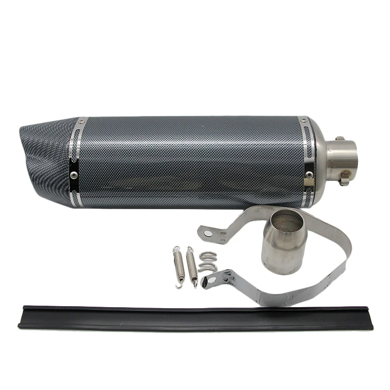 ZS Racing 51mm Universal Motorcycle Modified Exhaust Muffle Pipe Scooter GY6 CBR CBR125 CBR250 CB400 CB600 YZF FZ400 Z750 YZF600 |