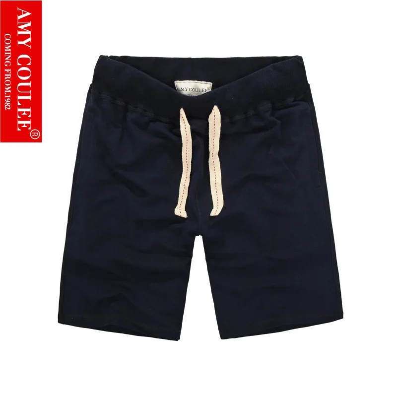 Шорты Мужские/Женские однотонные классические из 100% хлопка стильные дышащие