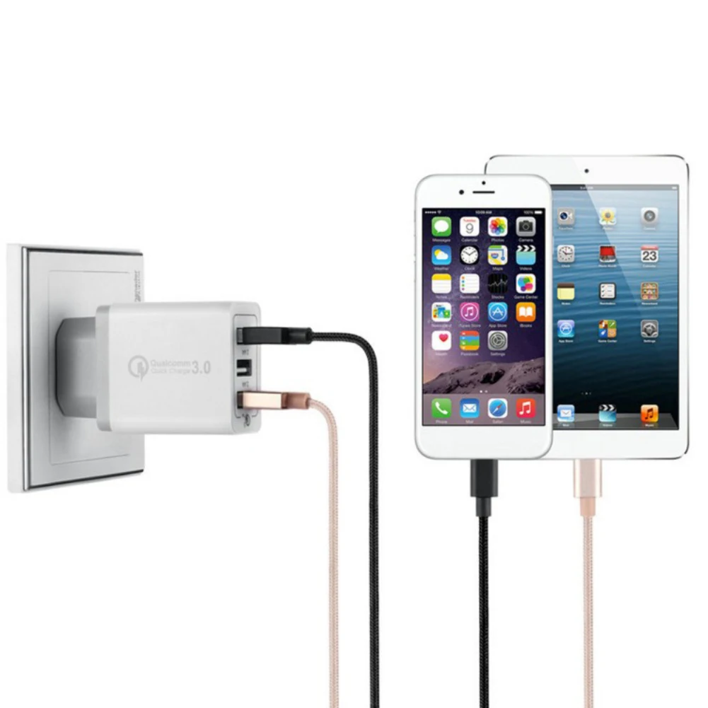 5 цветов опционально штепсельная вилка США QC 3 0 Быстрая зарядка USB быстрая