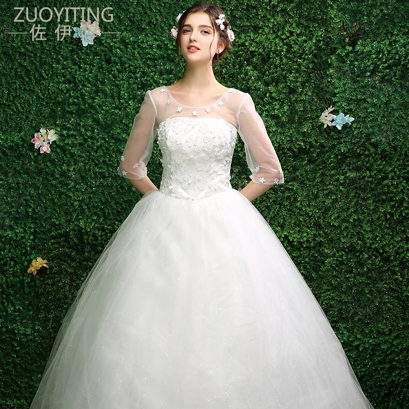 Zuoyiting 2017 Лидер продаж трапециевидной формы торжественные платья Vestido De Noiva Casamento