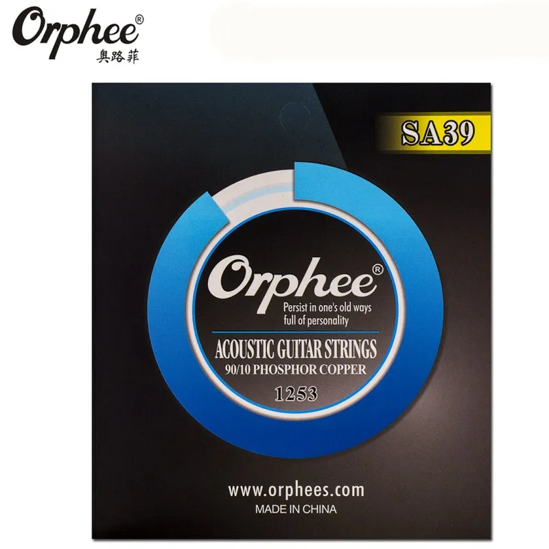 

Струна Orphee 012-053 для акустической гитары, 90/10 фосфор, медь, шестигранный сердечник, никелевый сплав, вакуумные аксессуары для музыкальных инс...