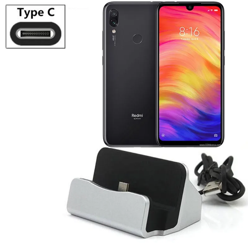 Для Xiaomi Redmi Note 7 Настольный usb кабель для синхронизации данных Type C док станция