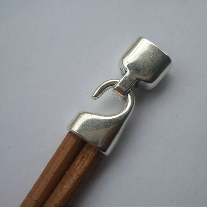 Застежки-крючки под античное серебро для браслета 5 мм 10 комплектов