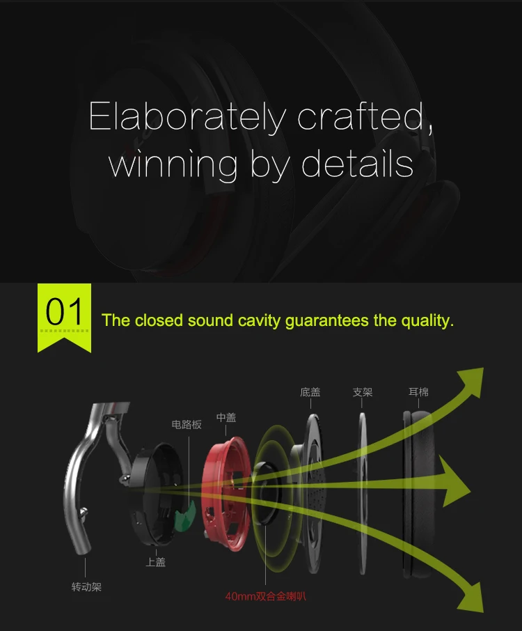 Zealot B5 Bluetooth наушники стерео бас беспроводные наушники Bluetooth гарнитура с микропоном поддержка TF слот для карт, черный, красный