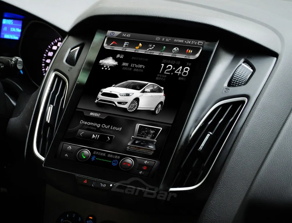 10," вертикальный экран 1024*768 Android автомобильный DVD gps навигатор радио плеер для Ford Focus 2012 2013 ram 2 Гб четырехъядерный