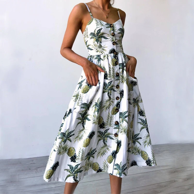 Горячая 28 цвет в богемном стиле Платья без рукавов с принтом детское платье на