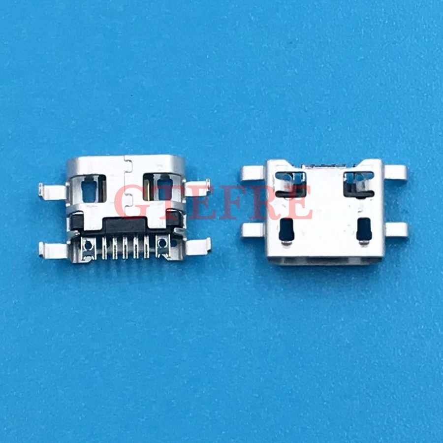 100 шт. Micro USB 5pin 0,72 мм тяжелая пластина без стороны B Тип без завивки сторона Женский Разъем для мобильного мини USB ремонт телефона планшета