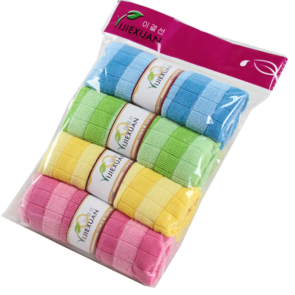 Новинка 4 шт. роскошное полотенце из мягкого волокна и хлопка для лица уборки дома