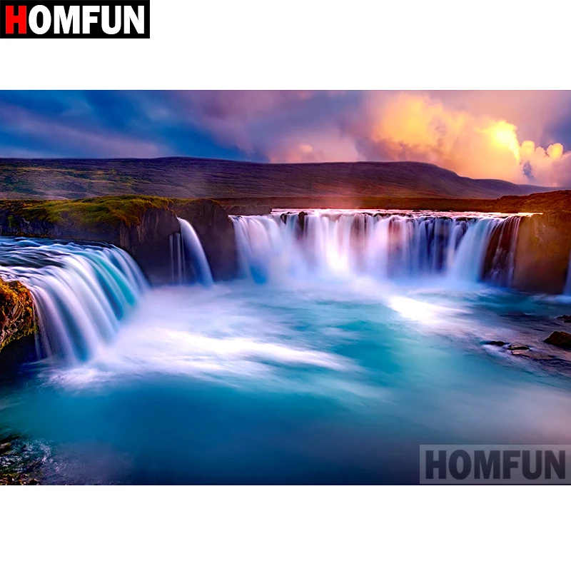 HOMFUN полный квадратный/круглый дрель 5D DIY алмазная живопись "Живописный