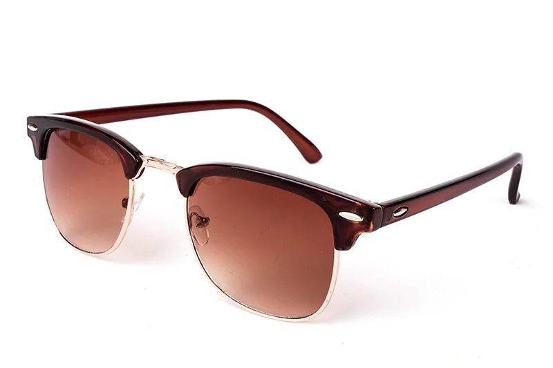 C5 brown brown Металлические высококачественные солнцезащитные очки для мужчин и женщин, брендовые дизайнерские очки, зеркальные солнцезащитные очки, модные солнцезащитные очки Gafas Oculos De Sol UV400, классические - Цвет линз: C5 brown brown