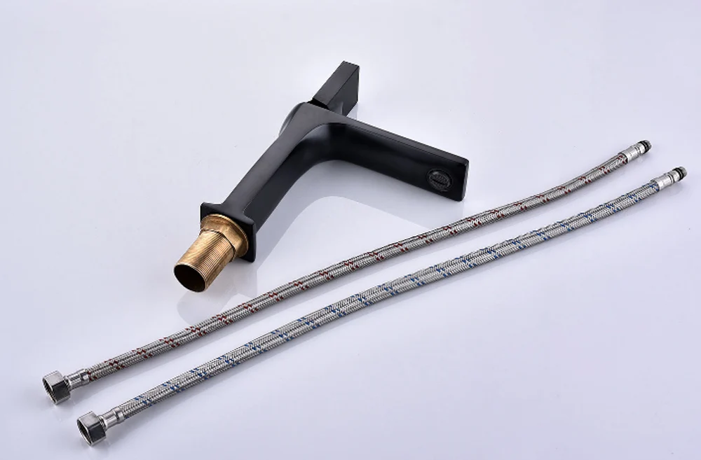 Черные латунные Смесители для ванной кран раковины Смеситель|Смесители