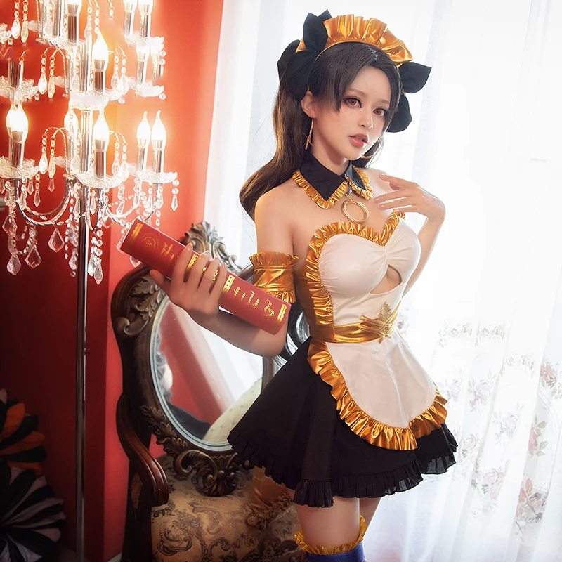 Костюм для косплея FGO Ishtar Fate/Grand Order униформа служанки костюм на Хэллоуин женщин