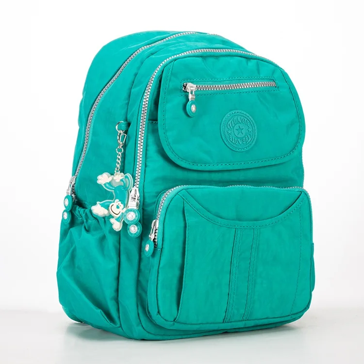 dark green TEGAOTE, школьный рюкзак для девочки-подростка, Mochila Feminina Escolar, женские рюкзаки, сумка, нейлон, Повседневный, Travevl, рюкзак для ноутбука, Femal - Цвет: dark green
