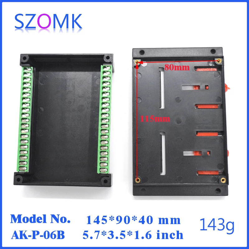 Пластиковый корпус чехол для электроники распределительная коробка на din рейку (4