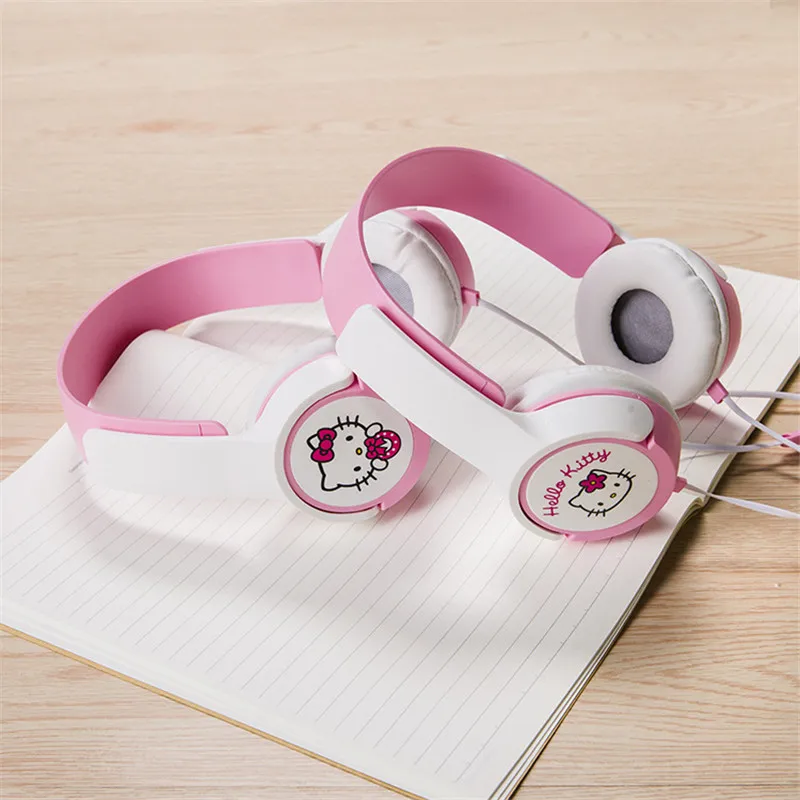 Симпатичные Наушники Hello Kitty 3 5 мм стерео мега бас головная повязка наушники