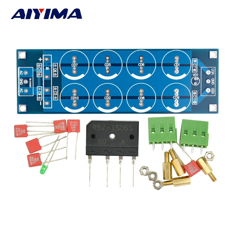 Aiyima двойной аудио Мощность Усилители домашние Питание фильтр печатной платы DIY Kit