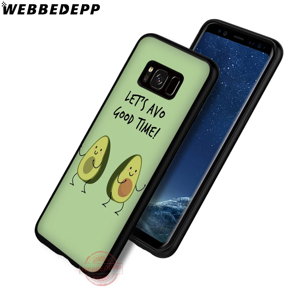 WEBBEDEPP интересные авокадо мягкий чехол для телефона с изображением цветов Samsung S6 S7