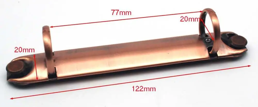 20mm copper B7 A7 2 кольца клип связующего круглая форма формы D 15 25 30 38 50 65 мм диаметр 133 123 Длинные - Цвет: 20mm copper