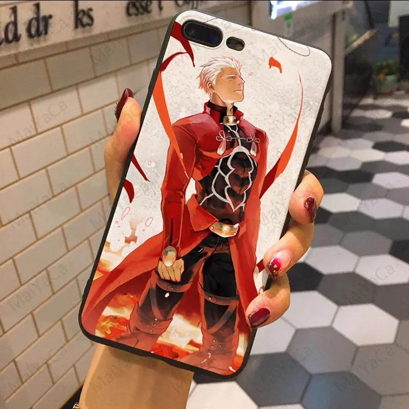 MaiYaCa Fate Stay Night Rin Tohsaka& Archer роскошный ТПУ резиновый чехол для телефона для iphone X XSMax XR XS 7 8plus 5 5S 6s 6s Plus - Цвет: 6