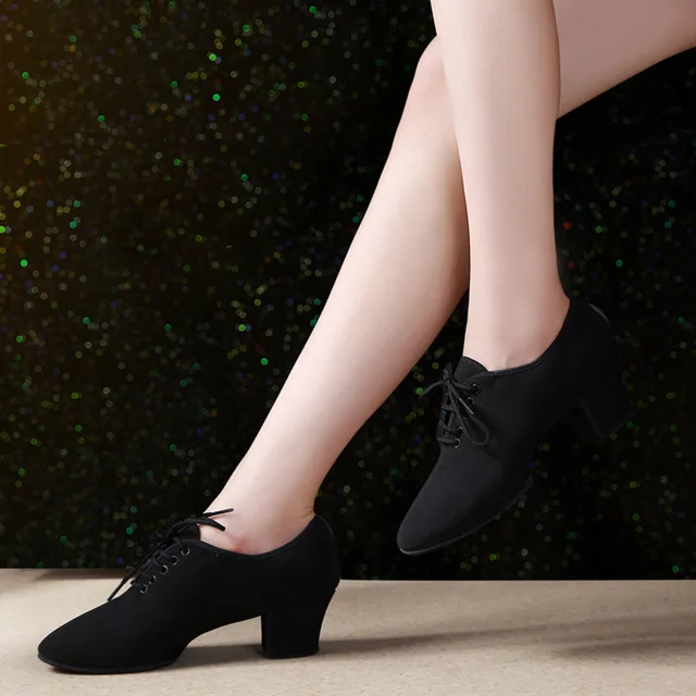 Кроссовки для латиноамериканских танцев с мягкой подошвой 5 см | Спорт и