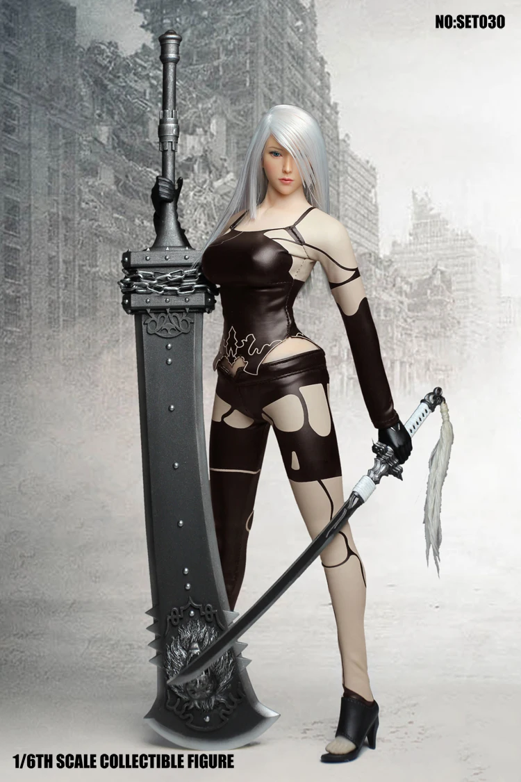 Коллекция 1/6 года, сексуальная женская фигурка SET030, серия для косплея NIER AUTOMATA jorha, модель оружия для 12 дюймов, фигурка тела