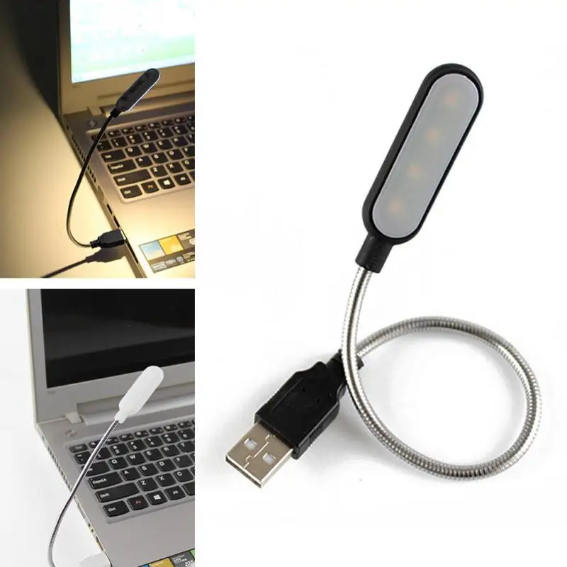 USB светильник светодиодный книжный светильник Мини Гибкий Яркий 4 Светодиодный светильник для чтения книг лампа для путешествий спальня книга ридер#2